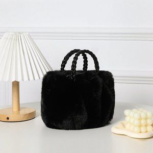 Faux Fur Tote / Crossbody Bag
